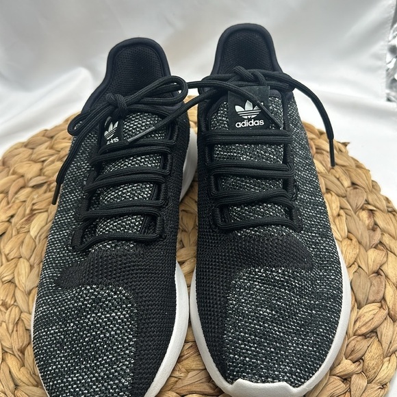 Adidas Comfort Knit Black Tubular Running Shoe Size 5 - Picture 2 of 9